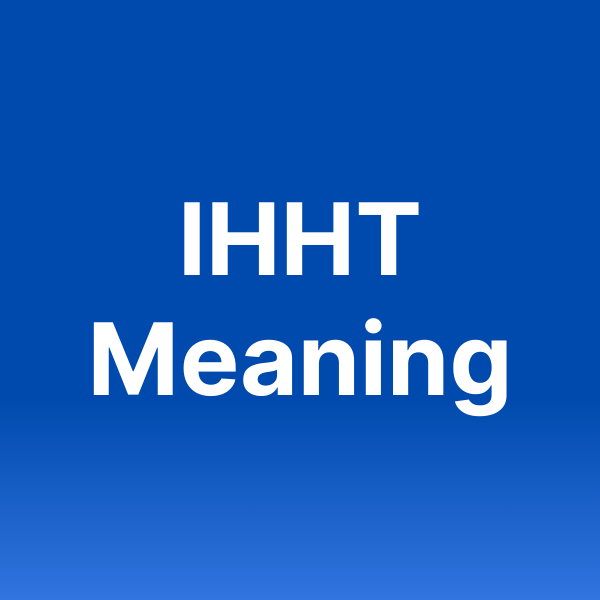 What Does IHHT Mean In Texting?