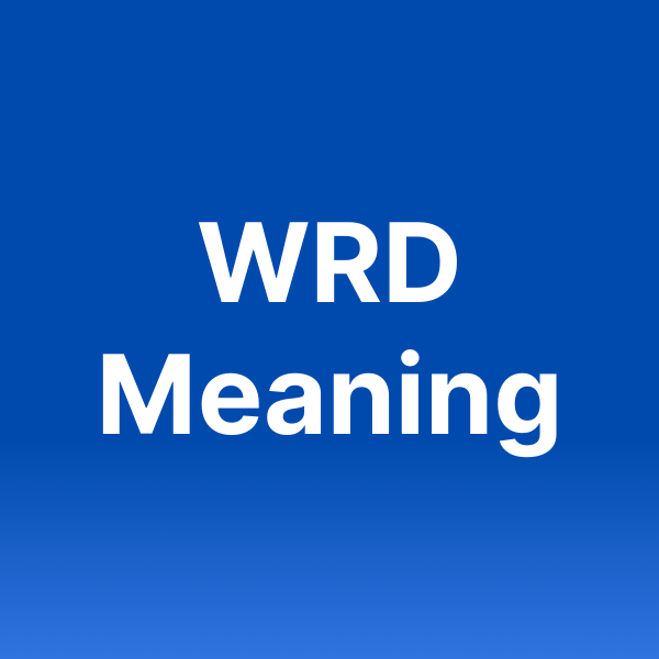 What Does WRD Mean In Texting?