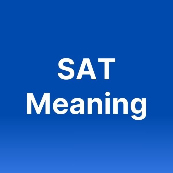 What Does SAT Mean In Texting?