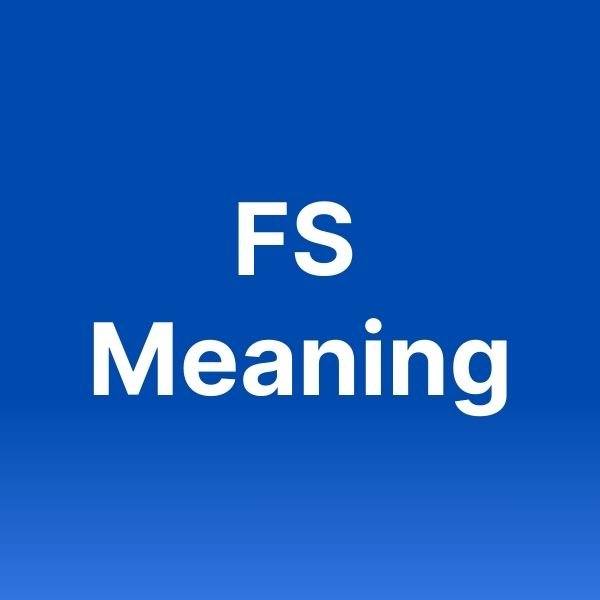 fs meaning in text